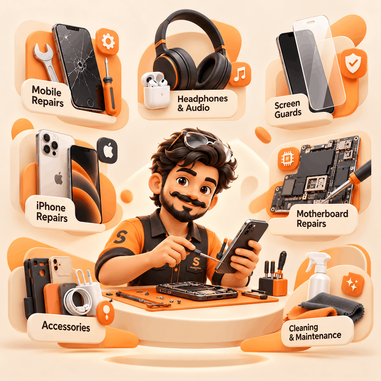 Inside Savji Mobiles, Kalyan