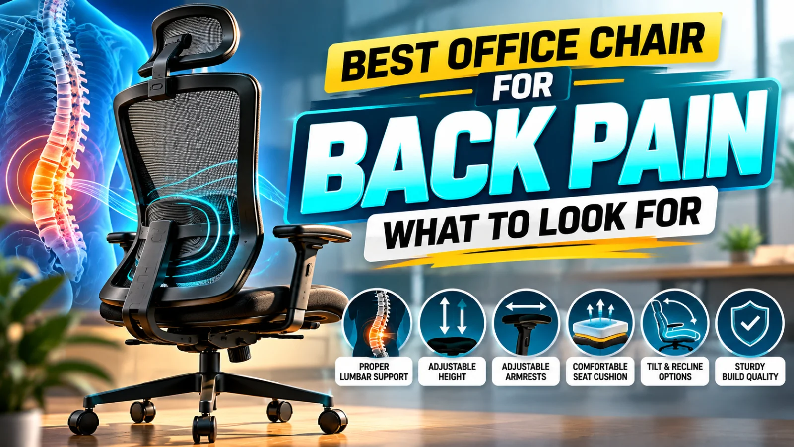 Best Office Chair for Back Pain: What to Look For