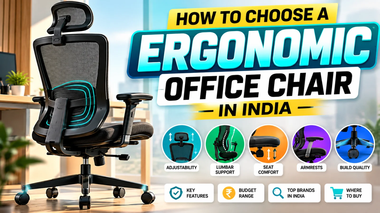 How to Choose an Ergonomic Office Chair in India (2026 Guide)