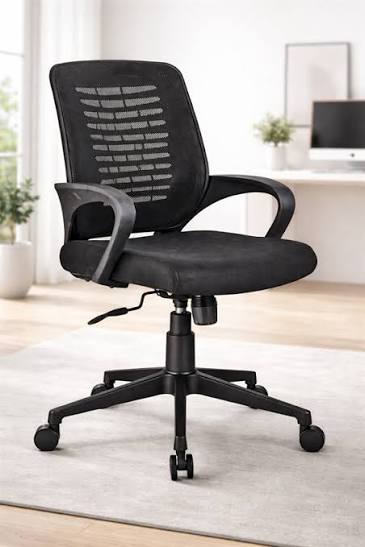 SeatWell Orbit Fixed-Arm Mesh Chair